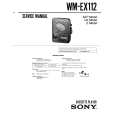 SONY WM-EX112 Service Manual