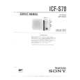 SONY ICFS70 Service Manual