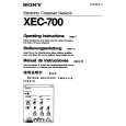 SONY XEC-700 Owners Manual