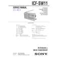 SONY ICFSW11 Service Manual