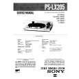SONY PSLX205 Service Manual