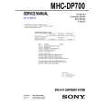 SONY MHC-DP700 Owners Manual