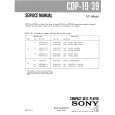 SONY CDP39 Service Manual