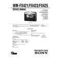SONY WM-FX421 Service Manual
