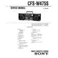 SONY CFS-W475S Service Manual
