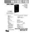 SONY WMF100III Service Manual