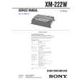 SONY XM222W Service Manual