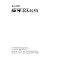 SONY BKPF-205 Service Manual