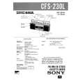 SONY CFS230L Service Manual