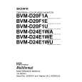 SONY BVM-D24E1WA Service Manual