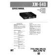 SONY XM640 Service Manual