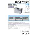 SONY DSCFX77 Service Manual
