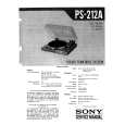SONY PS-212A Service Manual