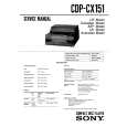SONY CDP-CX151 Service Manual