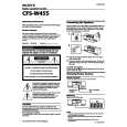 SONY CFS-W455 Owners Manual