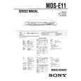 SONY MDS-E11 Service Manual