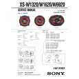 SONY XSW1620 Service Manual