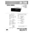 SONY XR7200 Service Manual