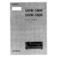 SONY UVW-1600 Service Manual
