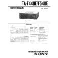 SONY TAF440E Service Manual