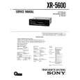 SONY XR-5600 Service Manual