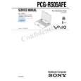 SONY PCG-R505AFE Service Manual
