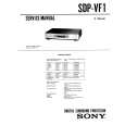 SONY SDPVF1 Service Manual