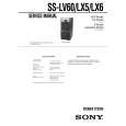 SONY SS-LX6 Service Manual