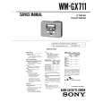 SONY WMGX711 Service Manual