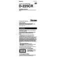 SONY D-225CR Owners Manual
