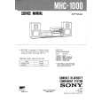 SONY MHC1000 Service Manual