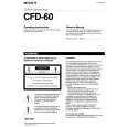 SONY CFD-60 Owners Manual