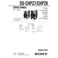SONY SSCHPZ7 Service Manual