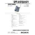 SONY SPPA1070 Owners Manual