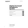 SONY MDRDS3000 Owners Manual