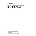SONY BKPF-L753A Service Manual