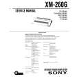 SONY XM260G Service Manual