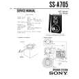 SONY SSA705 Service Manual