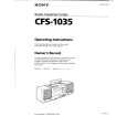 SONY CFS-1035 Owners Manual