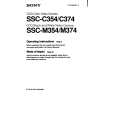 SONY SSCC374 Owners Manual