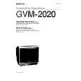 SONY GVM-2020 Owners Manual