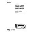 SONY SVO-965P Service Manual