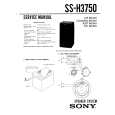 SONY SS-H3750 Service Manual