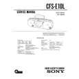 SONY CFS-E10L Service Manual