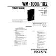 SONY WM102 Service Manual