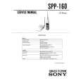 SONY SPP160 Owners Manual