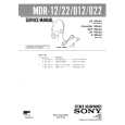 SONY MDR012 Parts Catalog
