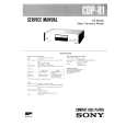 SONY CDPR1 Service Manual