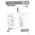 SONY SPP80 Service Manual
