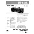SONY CFSW400L Service Manual